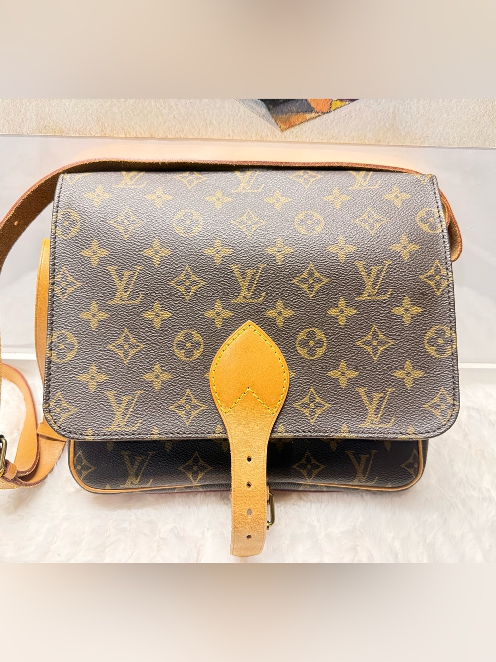 LOUIS VUITTON-8910SL Cartouchiere MM Monogram Canvas